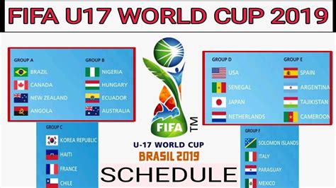 u17 world cup fixtures